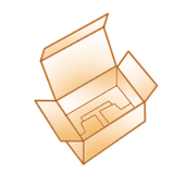 Snap or 1-2-3 Bottom Container with Tuck Top