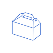 1-Piece Full Auto Bottom Barn Style Folding Carton with Locking Handle