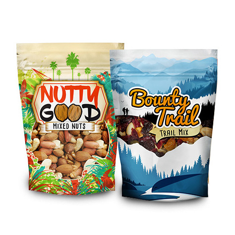 Full Color Stand Up Pouches with Windows