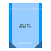 Plow Bottom Gusset Stand Up Pouches