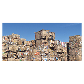 Bales of Recycled Paper Material